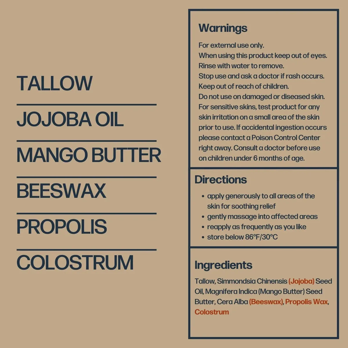 Everything Cream | 100% Grass Fed Beef Tallow Moisturizer for Face and Body