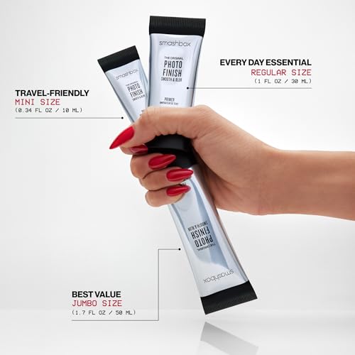 Photo Finish Smooth & Blur Primer | Instantly Smooths Fine Lines and Pores for All Skin Types | Vitamins A & E Makeup Base with Blurring, 1 Fl Oz