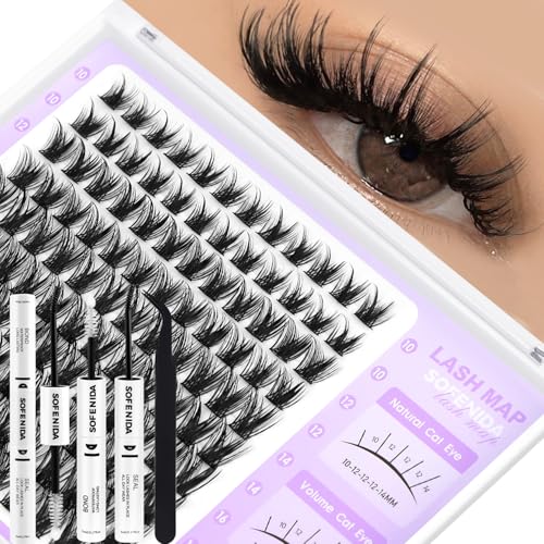 SOFENIDA Lash Clusters Kit Wispy Lash Clusters Clust