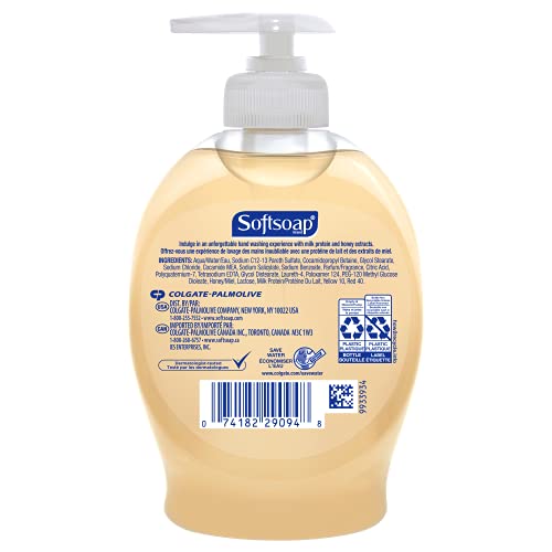 Moisturizing Liquid Hand Soap, Milk and Honey, 7.5 Fluid Ounce, Pack of 6 (Package may vary)