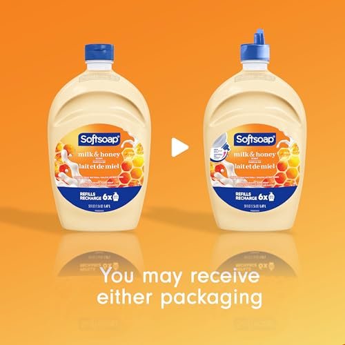 Moisturizing Liquid Hand Soap, Milk & Honey Scent, 50 fl oz Refill