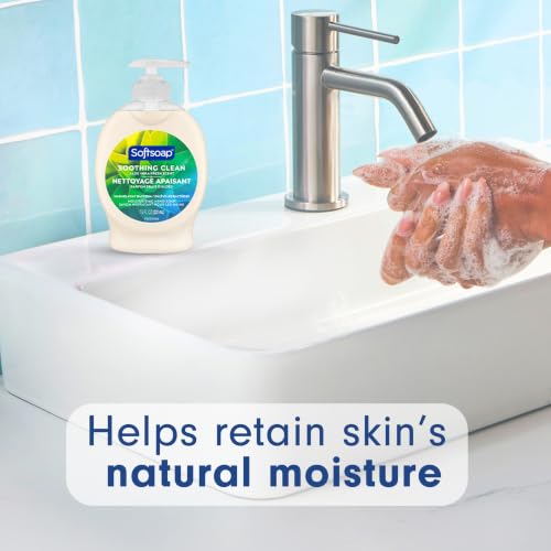 Moisturizing Liquid Hand Soap, Soothing Clean Aloe Vera - 7.5 Fl Oz (Pack of 6)