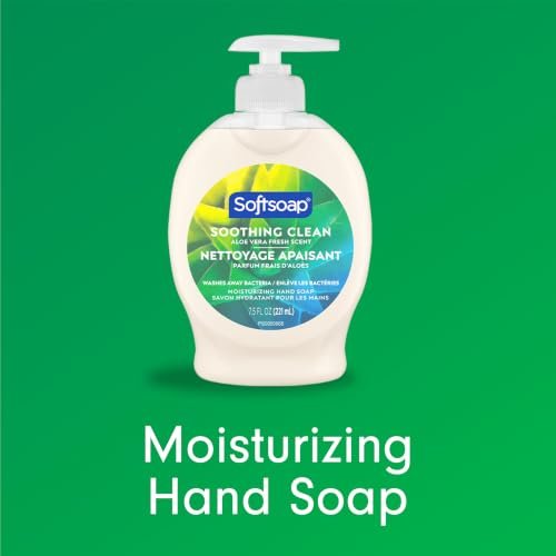 Moisturizing Liquid Hand Soap, Soothing Clean Aloe Vera - 7.5 Fl Oz (Pack of 6)