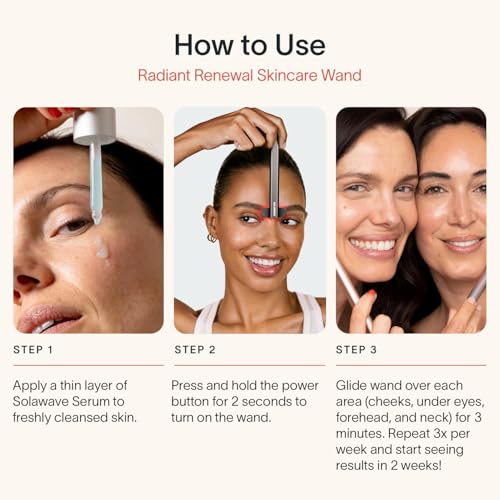 4-in-1 Radiant Renewal Red Light Therapy Wand & Renew Complex Activation Serum | Beauty De