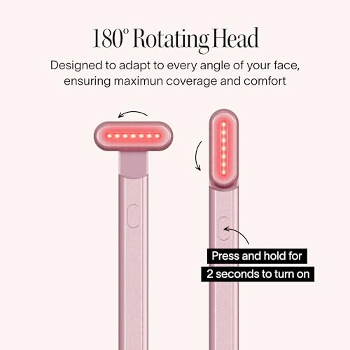 4-in-1 Red Light Therapy Wand for Face & Neck + Activating Serum