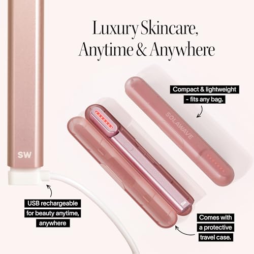 4-in-1 Red Light Therapy Wand for Face & Neck + Activating Serum