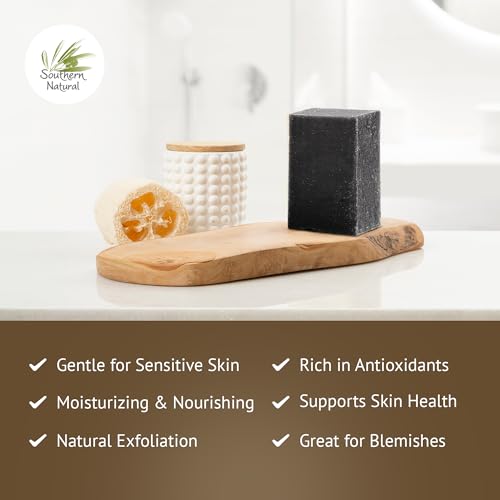 Activated Charcoal Soap Bar For Face & Body, 3 Pack
