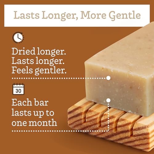 Oatmeal Soap Bar, 3 Pack, Unscented Goat Milk Soap Bars