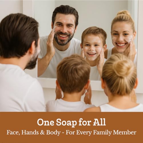 Oatmeal Soap Bar, 3 Pack, Unscented Goat Milk Soap Bars