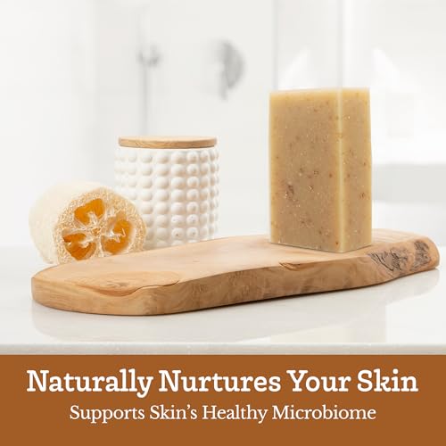 Oatmeal Soap Bar, 3 Pack, Unscented Goat Milk Soap Bars