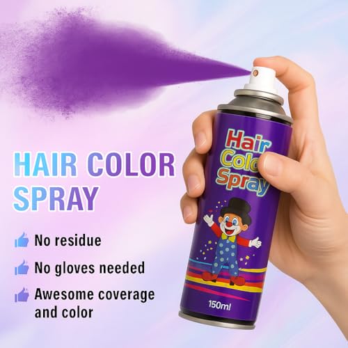 5PC Temporary Hair Color Spray Set