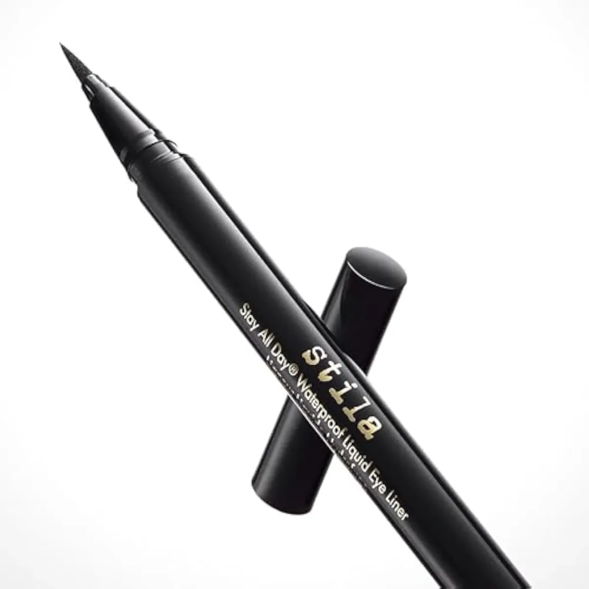 Waterproof Liquid Eye Liner, Stay All Day Makeup with Fine Brush Tip | Lasting Satin Finish, Smudge-Proof & Transfer-Resistant