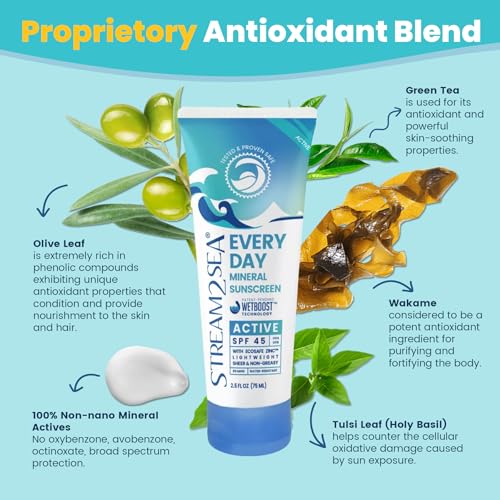 Stream2Sea Active Mineral Sunscreen SPF 45