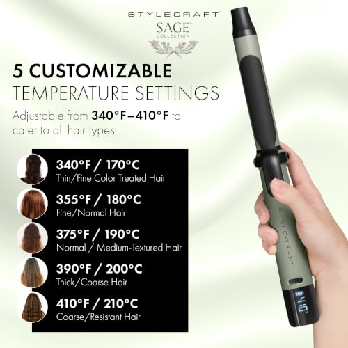 Sage 1 Inch Cordless Curling Iron and Wand