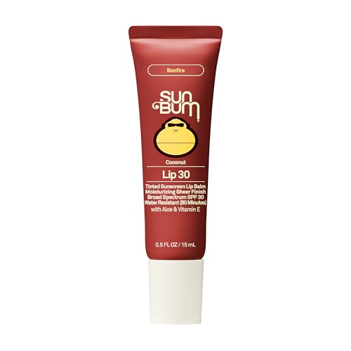 SPF 30 Coconut Sunscreen Lip Balm, Bonfire Tinted - 0.5 oz