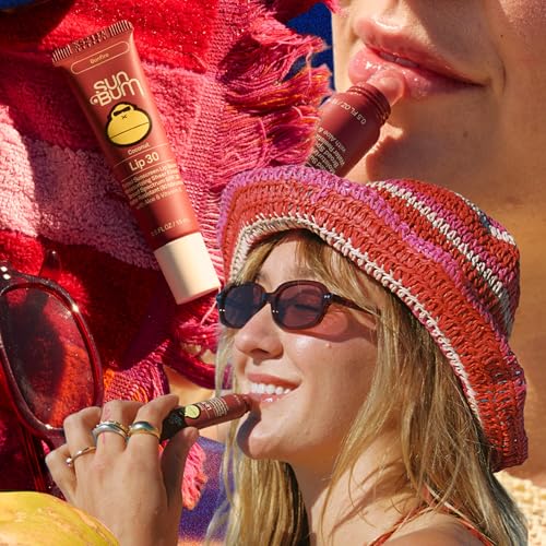 SPF 30 Coconut Sunscreen Lip Balm, Bonfire Tinted - 0.5 oz