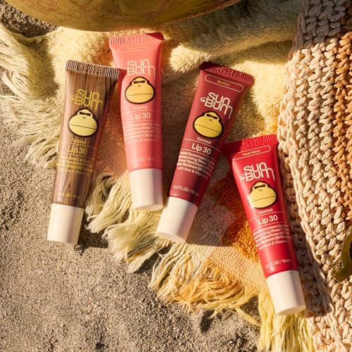 SPF 30 Coconut Sunscreen Lip Balm, Bonfire Tinted - 0.5 oz