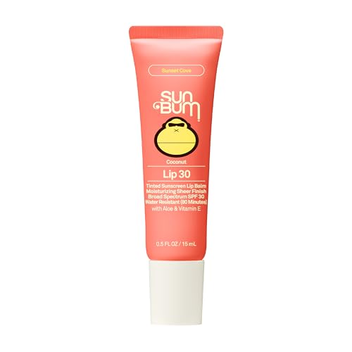SPF 30 Coconut Sunscreen Lip Balm, Sunset Cove Tinted - 0.5 oz