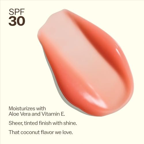SPF 30 Coconut Sunscreen Lip Balm, Sunset Cove Tinted - 0.5 oz