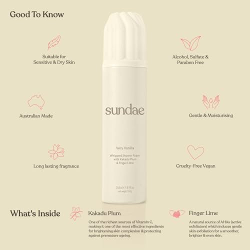 Whipped Shower Foam Very Vanilla Foaming Body Wash 8.9 fl oz.