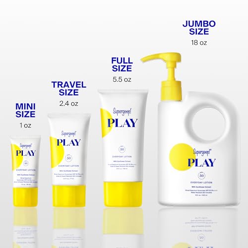 PLAY Everyday Lotion SPF 50 - Broad Spectrum Body & Face Sunscreen - Great for Active Days