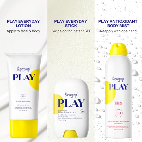 PLAY Everyday Lotion SPF 50 - Broad Spectrum Body & Face Sunscreen - Great for Active Days