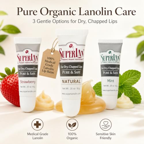 Superlan Organic Lanolin Lip Balm & Nipple Cream, Jo