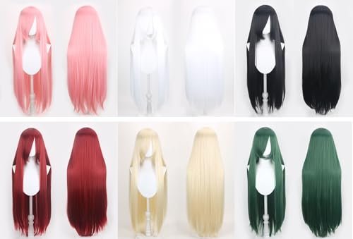 40 Inch Long Red Straight Cosplay Wig