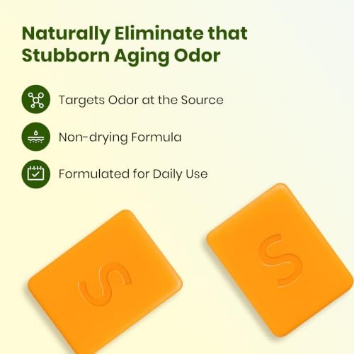 Japanese Persimmon Soap for Old People Smell, 2 Pack