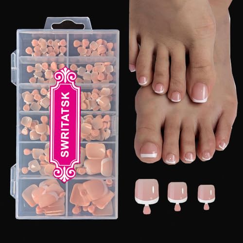 French Tip Toe Nail Tips