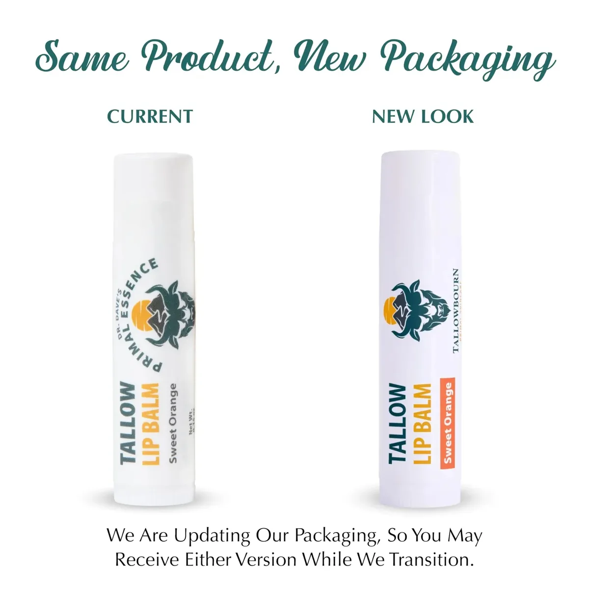 Moisturizing Tallow Lip Balm Peppermint – 3-Pack