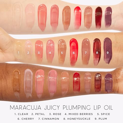 maracuja juicy plumping lip oil - Hydrating & Volumizing Lip Plumper Gloss Balm with Nourishing Hyaluronic Acid, Plumps & Moisturizes, Vegan & Cruelty-Free, full size, petal