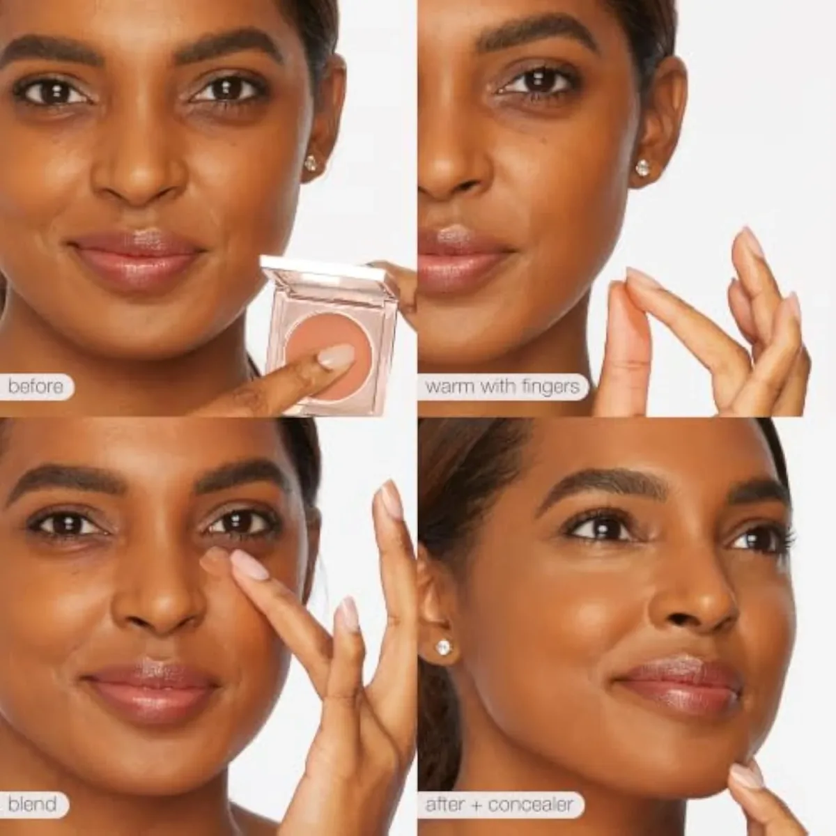 Colored Clay CC Undereye Corrector – Full-Coverage Concealer with Vegan Squalane & Caffeine for Dark Circles & Discoloration, Smooths, Cruelty-Free, full size, light-medium p