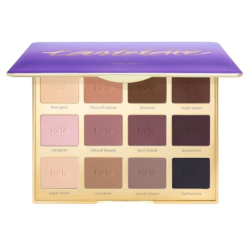 tartelette matte Amazonian clay palette – Full-Size Eyeshadow Palette, Cool-Toned Longwear Buildable Makeup, Perfect for Travel, Vegan & Cruelty-Free