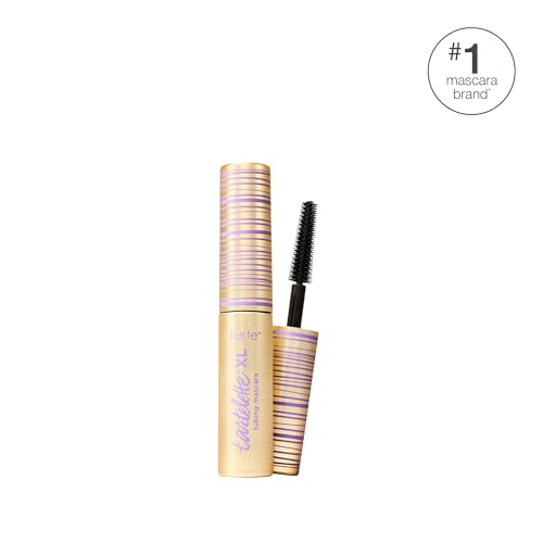 tartelette XL tubing mascara – Lash Extensions in a Tube with Peptide, Extra-Bold Buildable Length & Volume, Smudge-Proof Longwear, Easy-to-Remove, Vegan & Cruelty-Free, trav