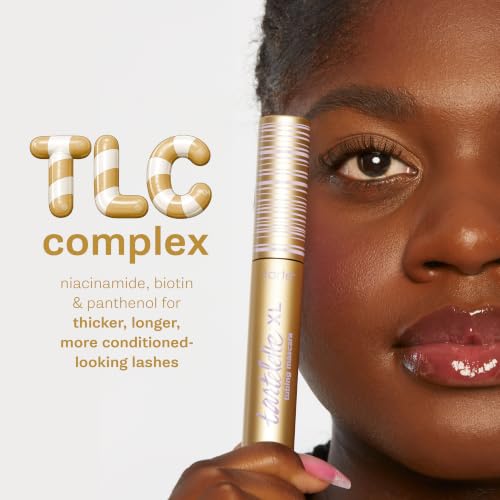 tartelette XL tubing mascara – Lash Extensions in a Tube with Peptide, Extra-Bold Buildable Length & Volume, Smudge-Proof Longwear, Easy-to-Remove, Vegan & Cruelty-Free, trav
