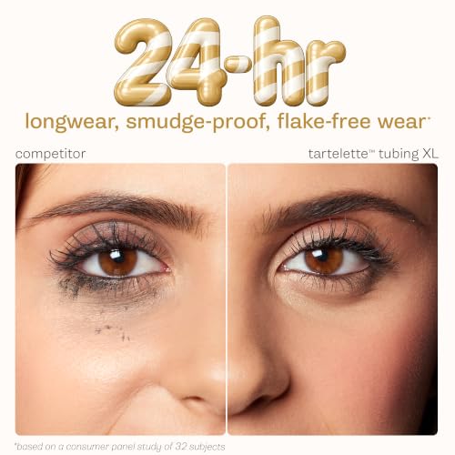 tartelette XL tubing mascara – Lash Extensions in a Tube with Peptide, Extra-Bold Buildable Length & Volume, Smudge-Proof Longwear, Easy-to-Remove, Vegan & Cruelty-Free, full
