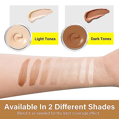 Waterproof Tattoo Cover Up Concealer Kit, 2 Shades
