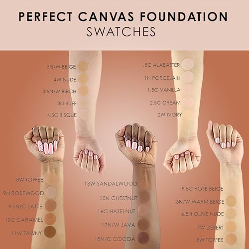 Perfect Canvas Hydra Lock Airbrush Foundation Starter Set Fair Light