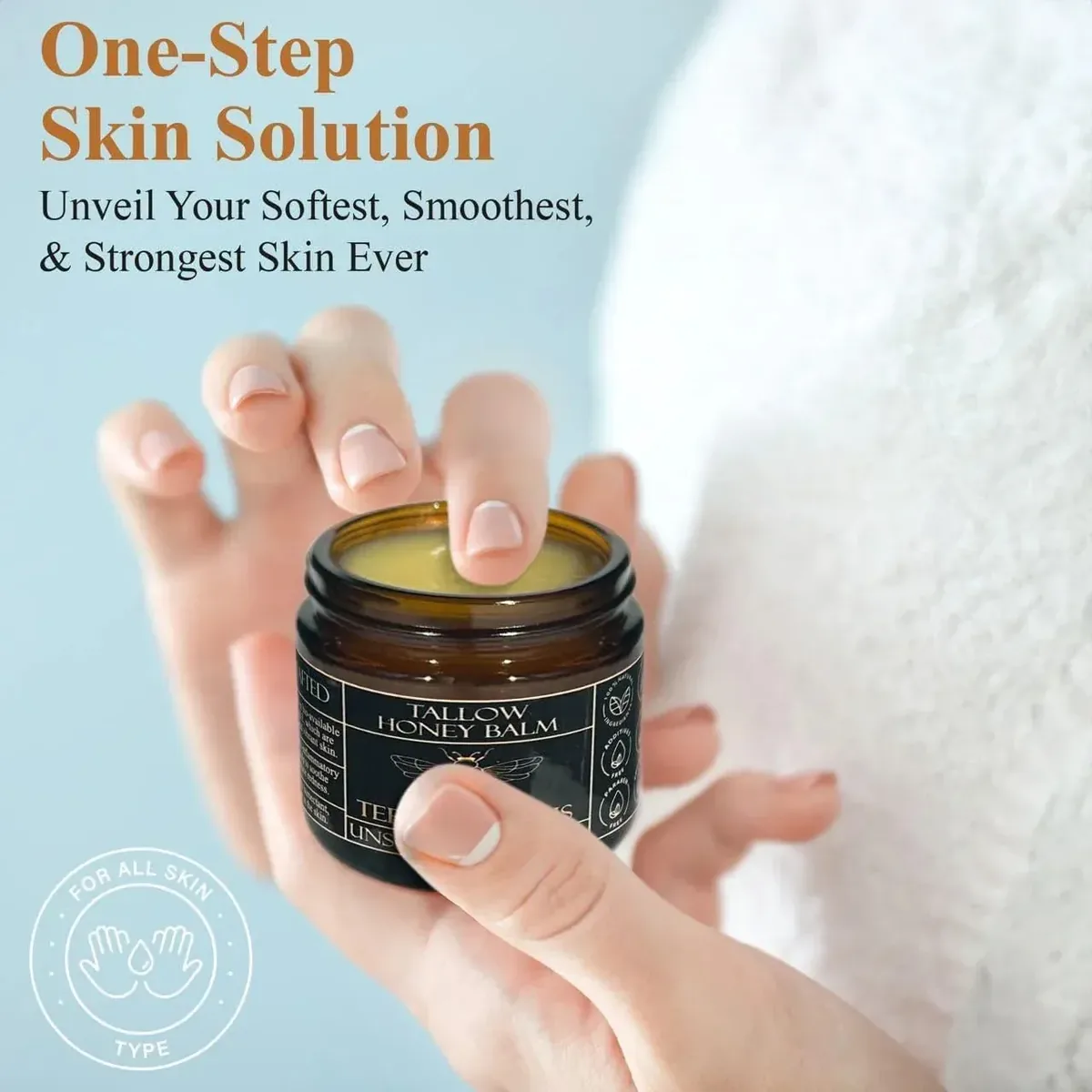 - Organic Grass-Fed Beef Tallow Balm with Raw Honey