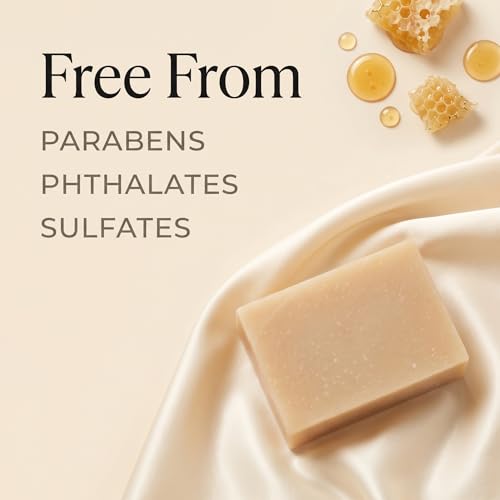 Organic Tallow Soap with Organic Castor Oil & Raw Honey - Hydrating & Nourishing - 3 Pack 