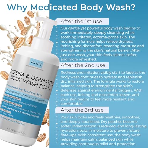 Eczema Body Wash Eczema Treatment Foaming Cleanser For Eczema Prone Skin