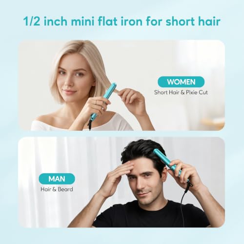 Mini Flat Iron Dual Voltage Travel Hair Straightener