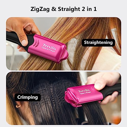Crimper Hair Iron with 4 Interchangeable Plates Keratin Argan