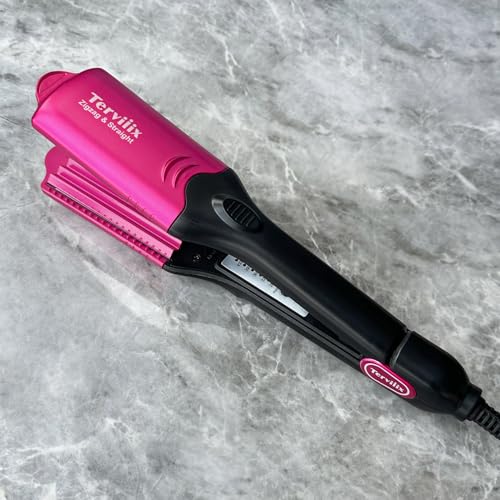 Crimper Hair Iron with 4 Interchangeable Plates Keratin Argan