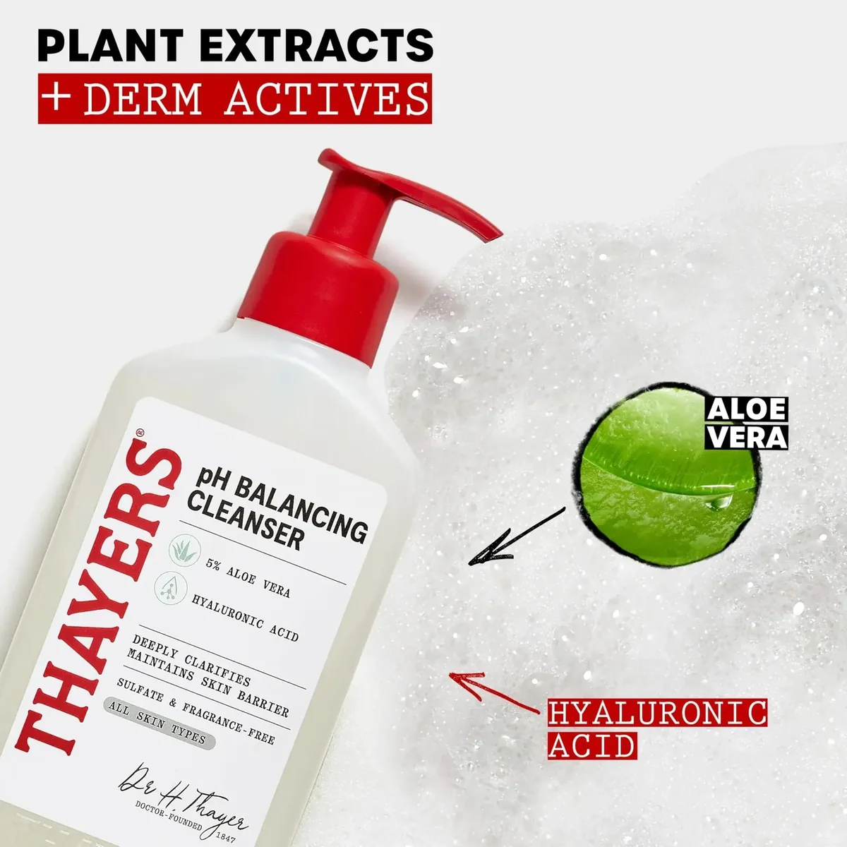 pH Balancing Daily Cleanser, Face Wash with Aloe Vera