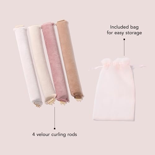 Volumizing Hair Rods for Overnight Curls No Heat Hair Rollers for Long or Medium Length Ha