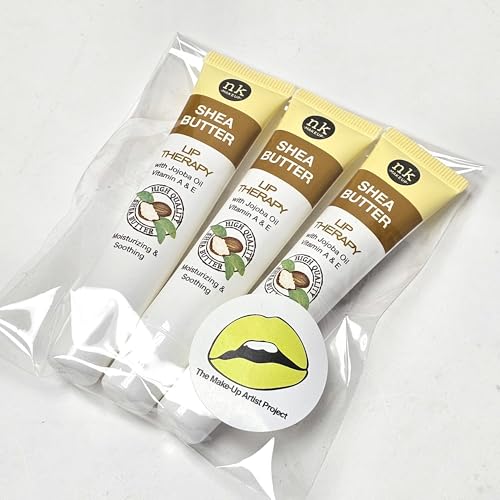 3 Pack Bundle of Shea Butter Lip Therapy for Moisturizing