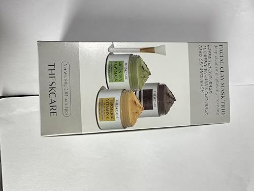 Clay Mask Trio with Turmeric, Dead Sea Mud and Green Tea