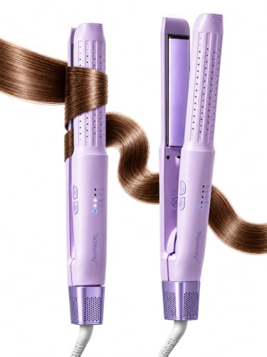 Dual Voltage 2-in-1 Travel Straightener and Curler